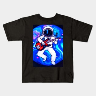 Astronaut Plays Guitar Kids T-Shirt